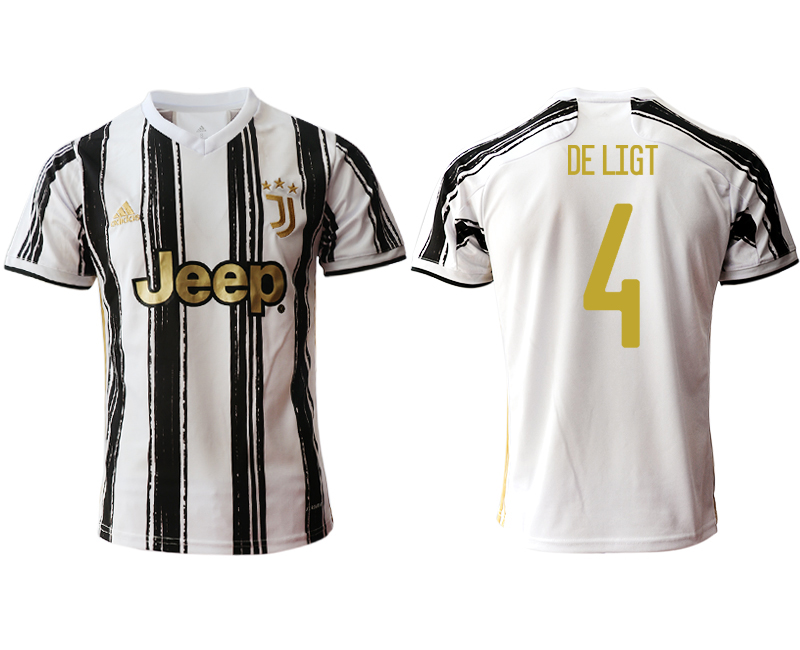 Men 2020-2021 club Juventus home aaa version #4 white Soccer Jerseys1